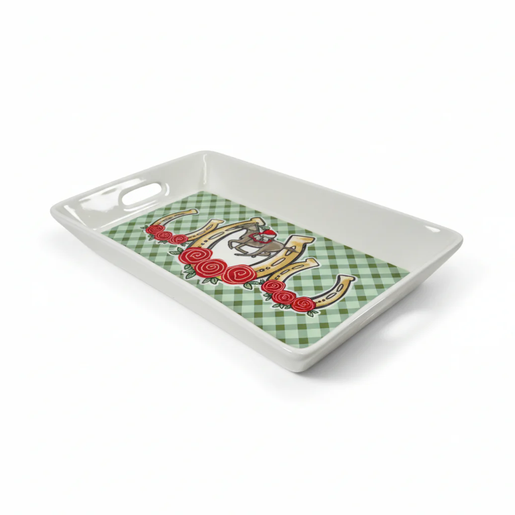 Kentucky Derby Mini Tray | 8.5" x 5.5" Decorative Serving Platter - Image 4