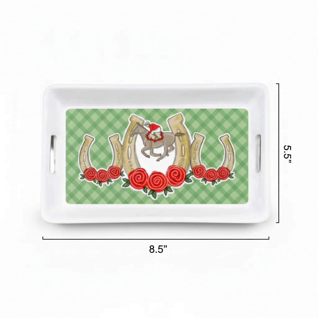 Kentucky Derby Mini Tray | 8.5" x 5.5" Decorative Serving Platter - Image 5