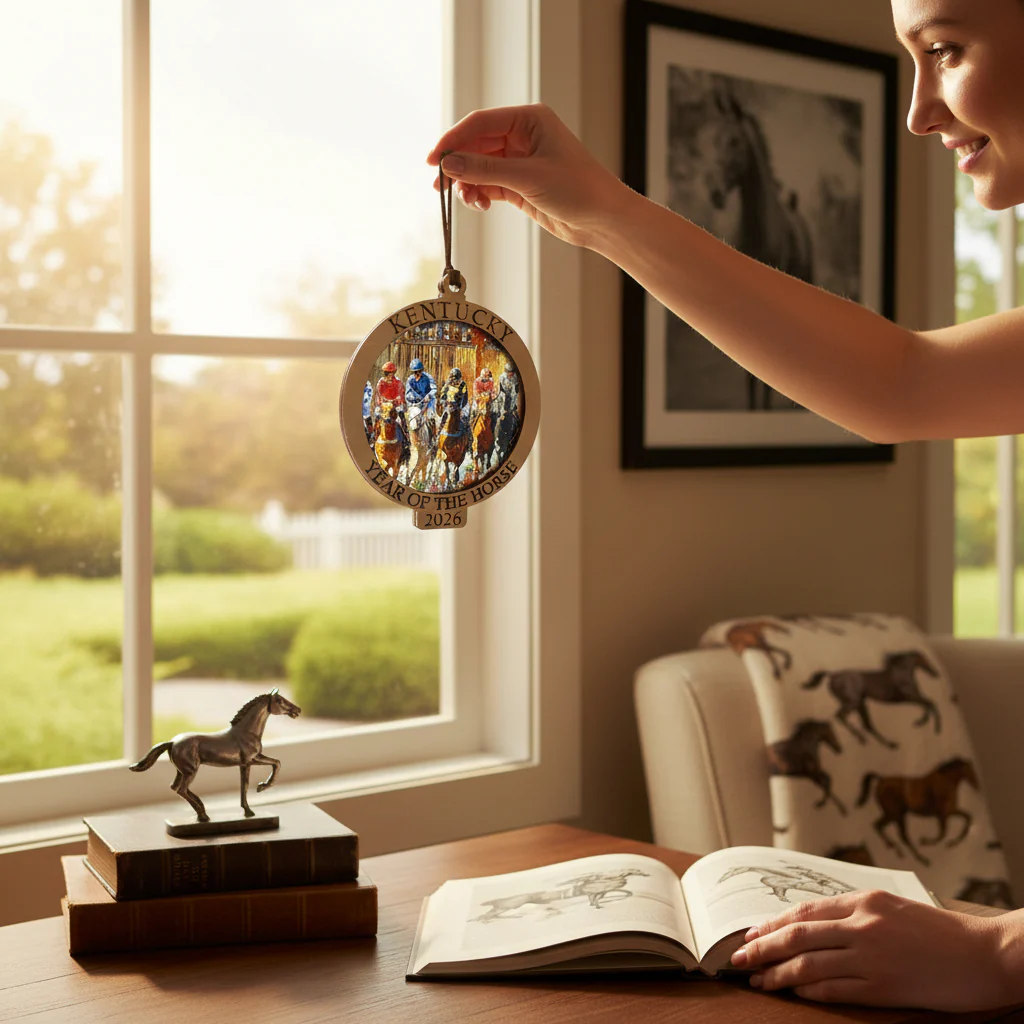 Kentucky Derby Ornament 2026 | Year of the Horse Suncatcher - Image 2