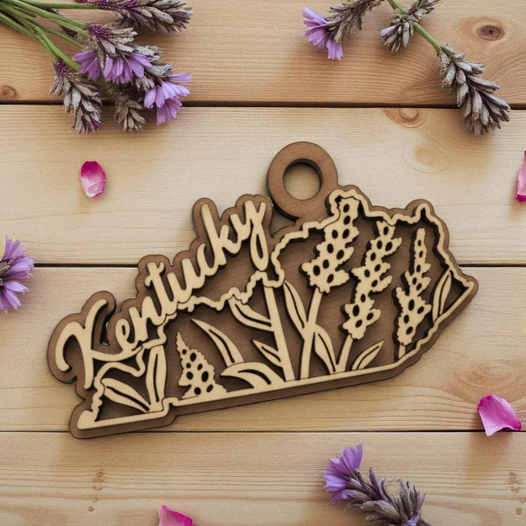 Kentucky Laser-Cut Wood Ornaments - Image 3