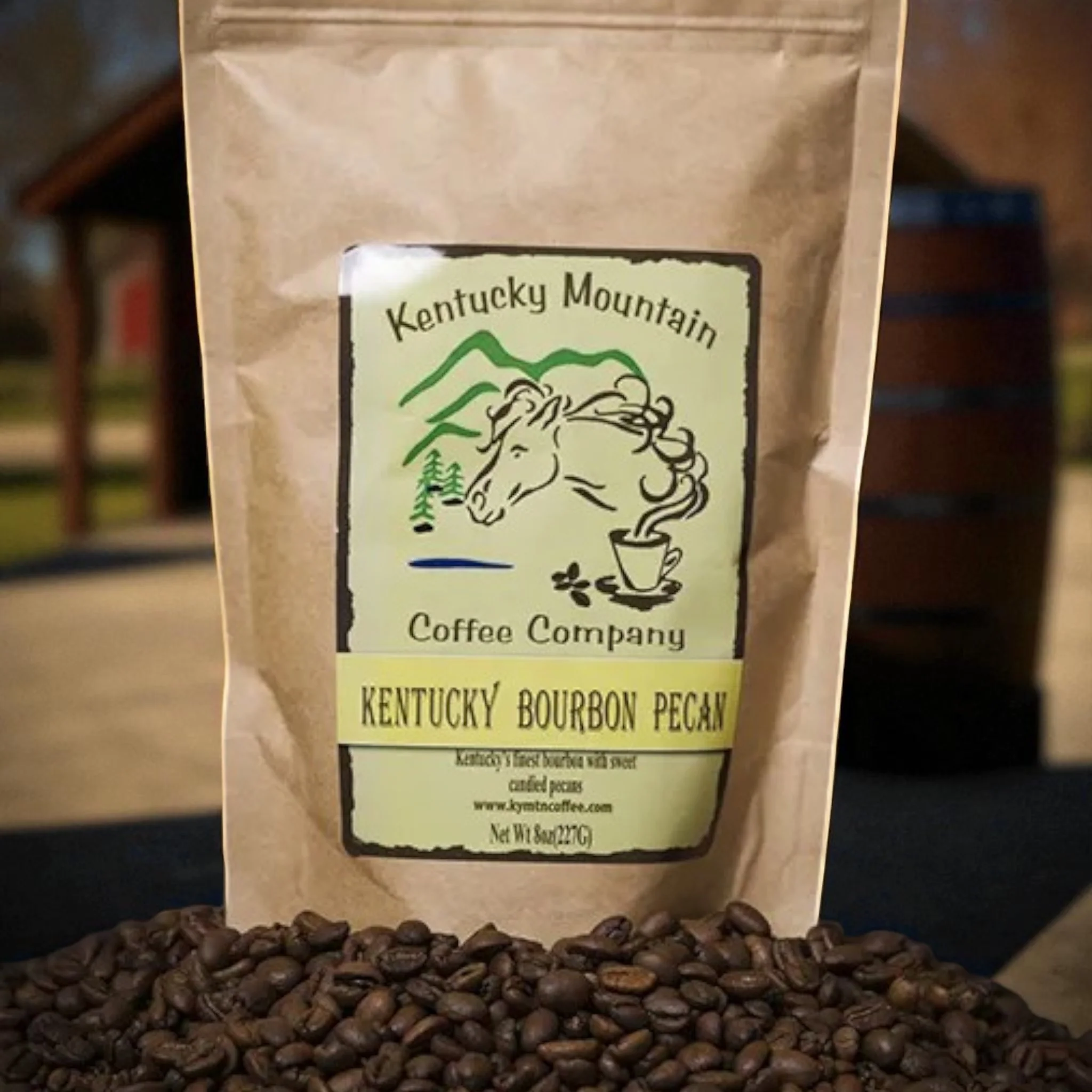 Kentucky Mountain Coffee – 8oz Kentucky Bourbon Pecan