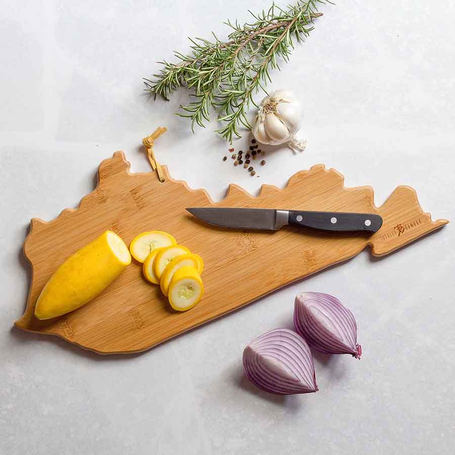 Kentucky Shape Cutting Board with Fish Kiss™ Artwork - Image 3