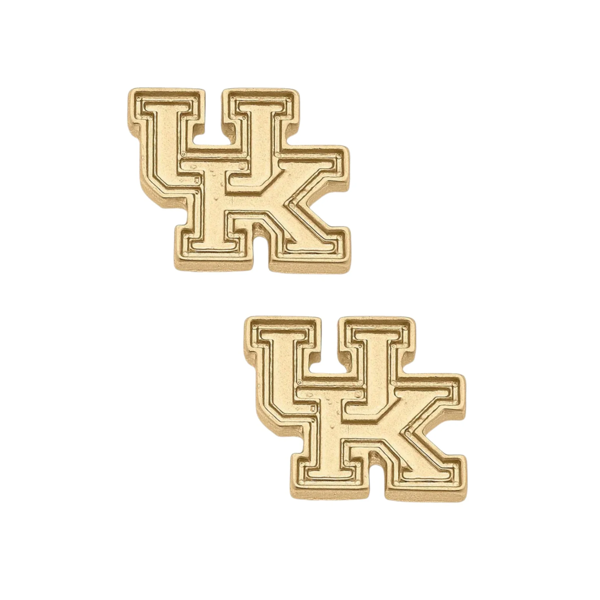 Kentucky Wildcats 24K Gold Plated Logo Stud Earrings