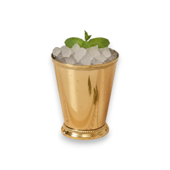 Large Gold Stainless Steel Mint Julep Cup | 12 oz Artisanal Cocktail Tumbler