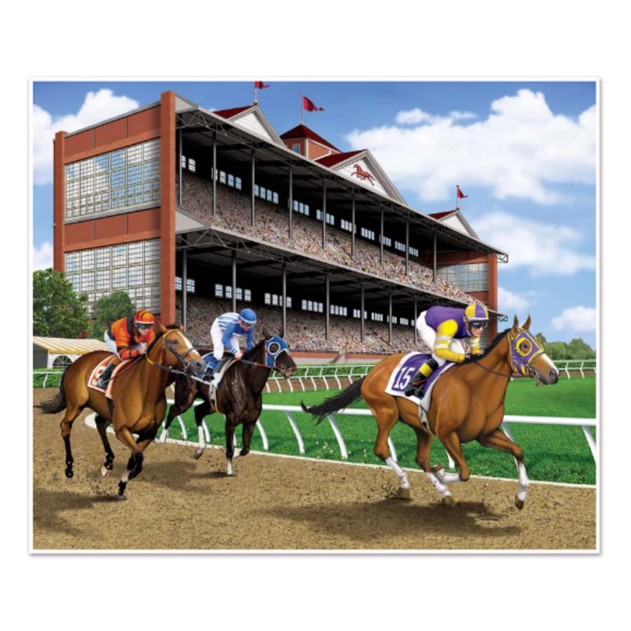 Large Horse Racing Photo-Op Backdrop