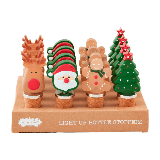 Light Up Christmas Bottle Stoppers