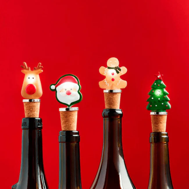 Light Up Christmas Bottle Stoppers - Image 2