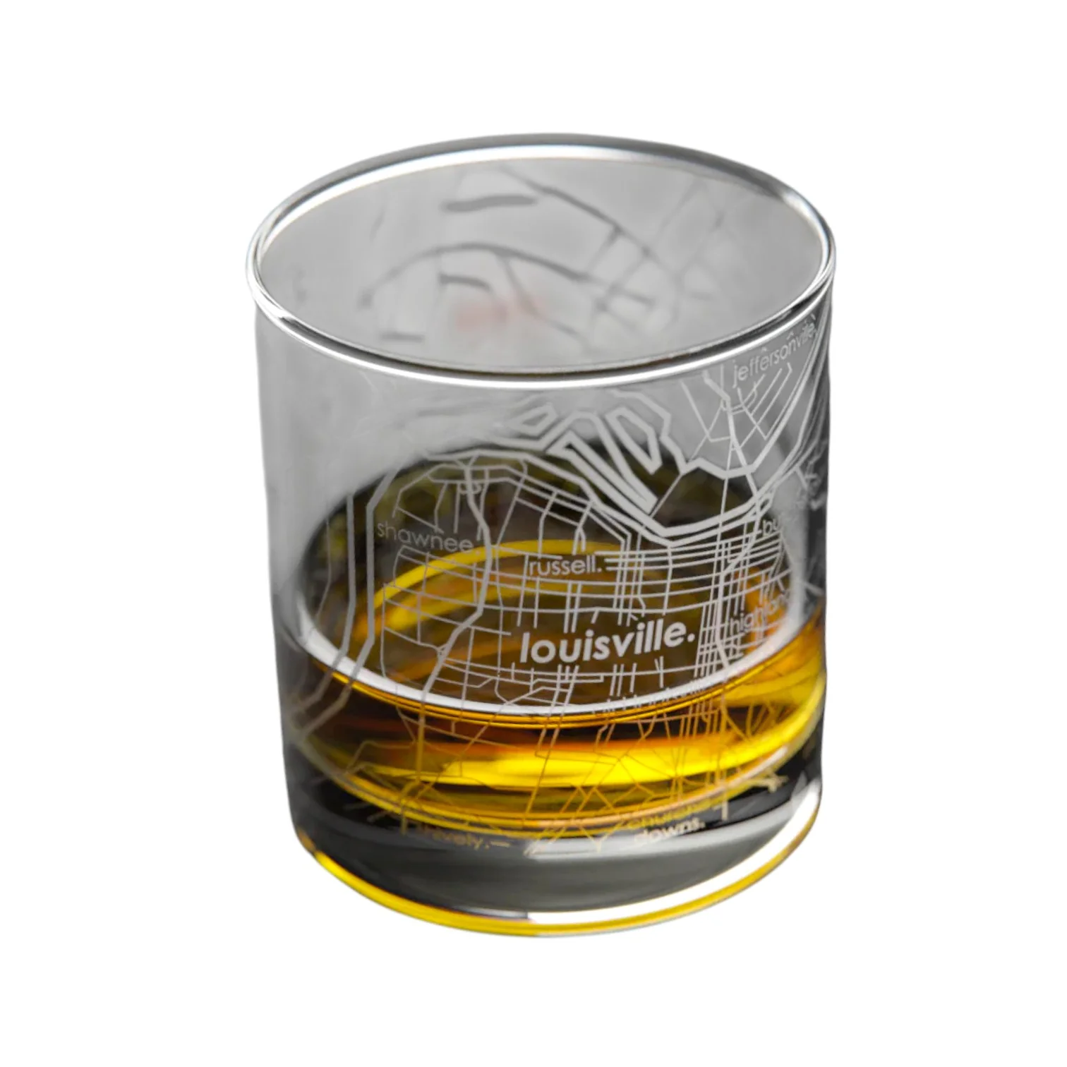 Louisville Map Whiskey Rocks Glass – 11 oz. - Image 3
