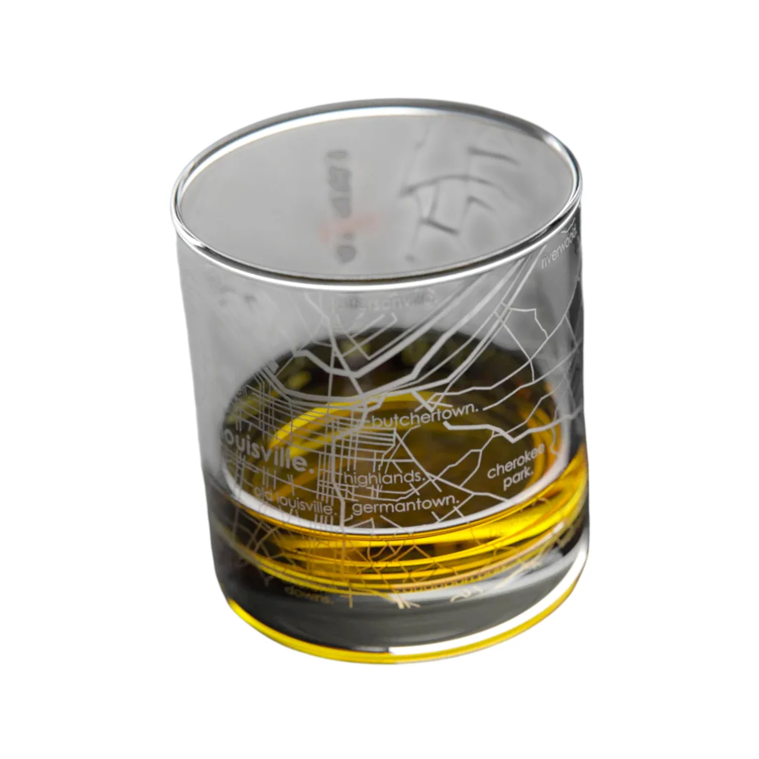 Louisville Map Whiskey Rocks Glass – 11 oz. - Image 4