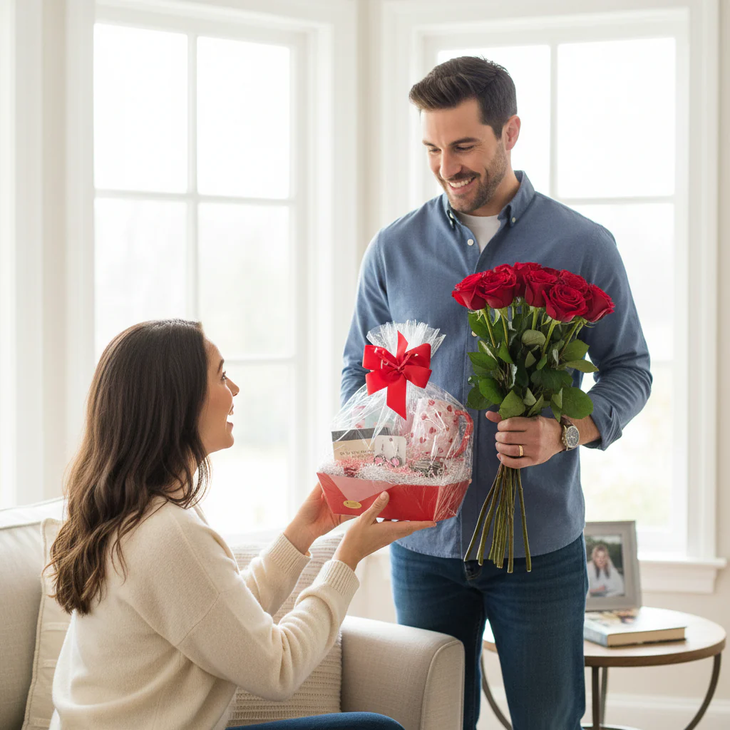 Love & Luxe Valentine's Gift Basket - Image 2