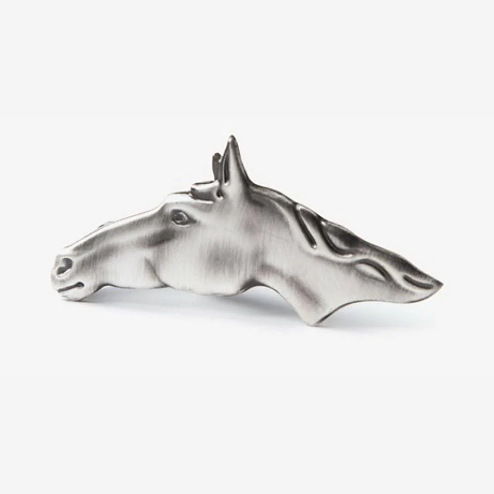Love Your Neigh-Bor Antiqued Silver Tie Clip