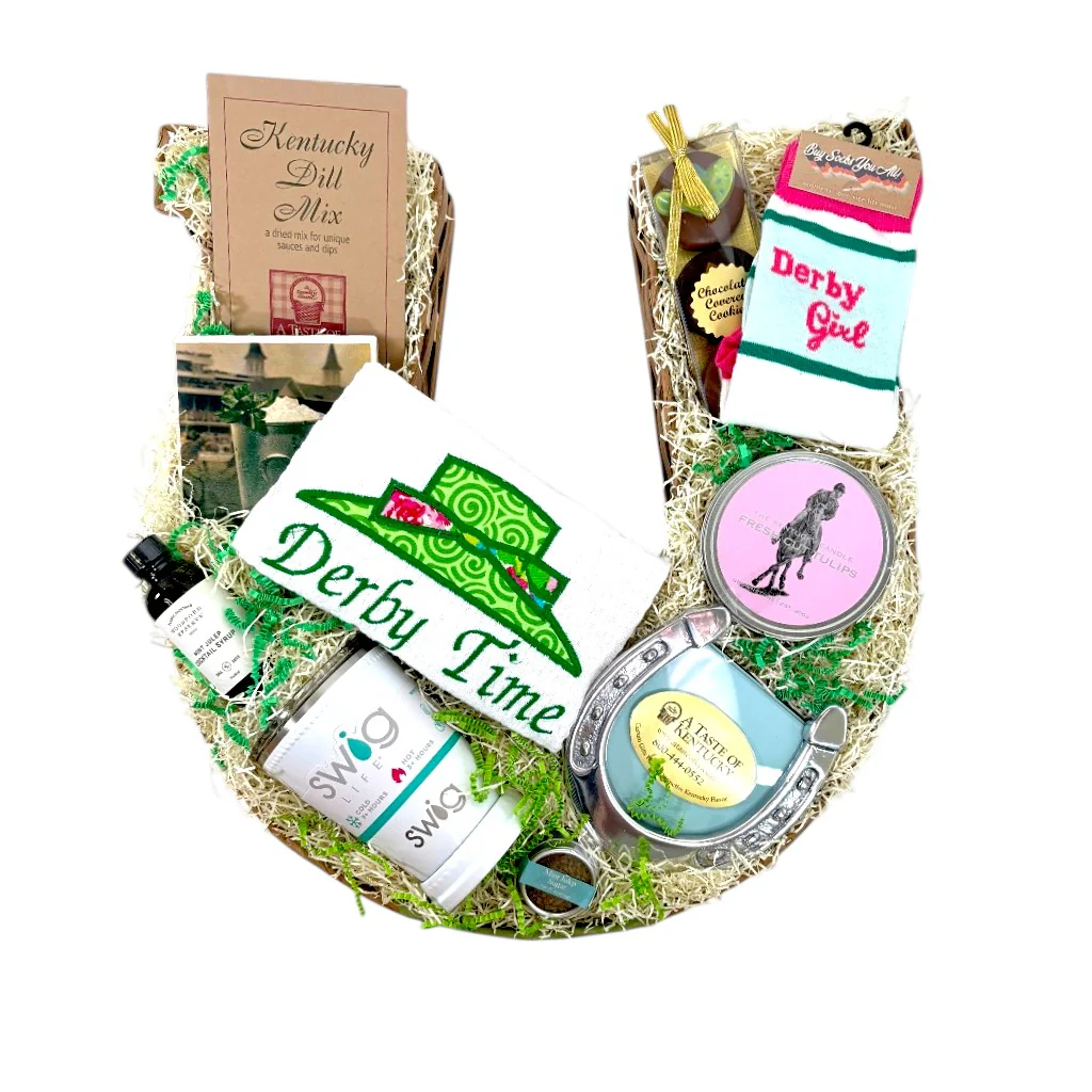 Lucky Kentucky Derby Gift Basket
