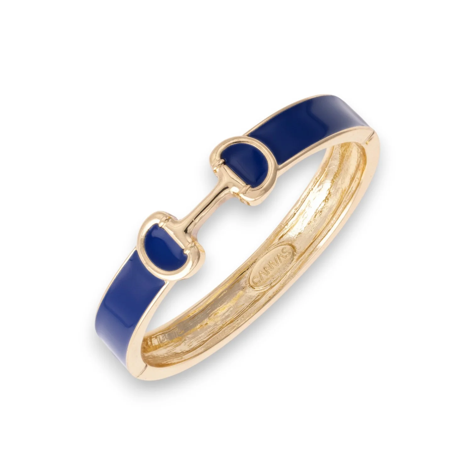 Majesty Horsebit Enamel Hinge Bangle - Image 3