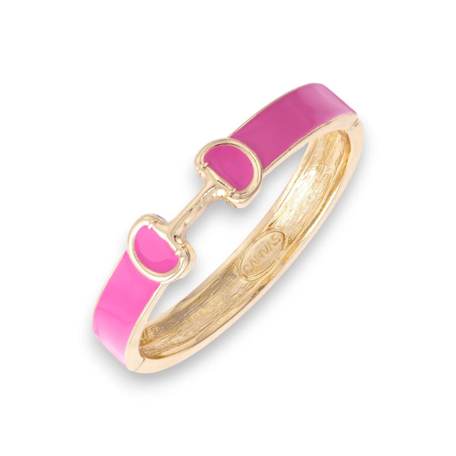 Majesty Horsebit Enamel Hinge Bangle - Image 4