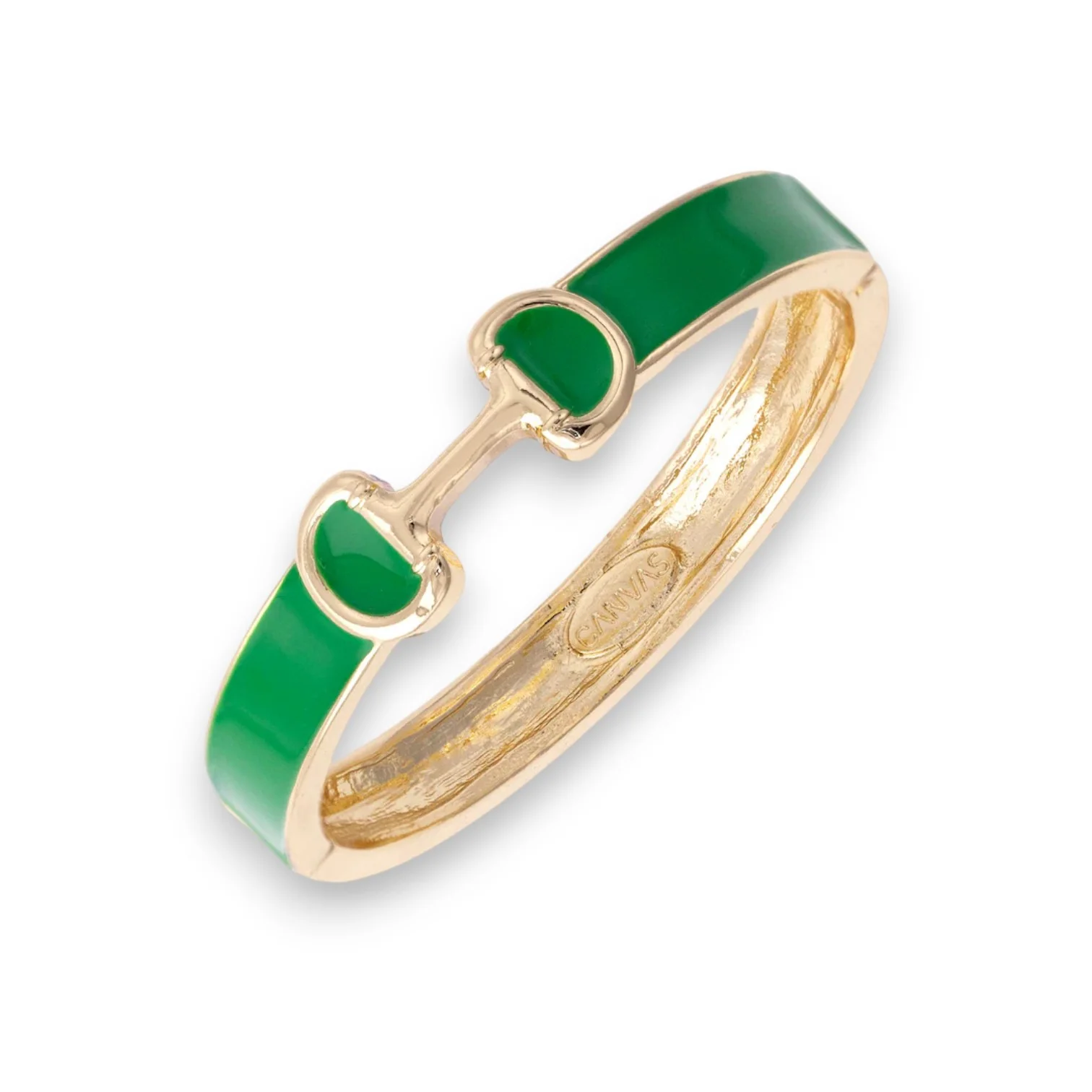 Majesty Horsebit Enamel Hinge Bangle - Image 6