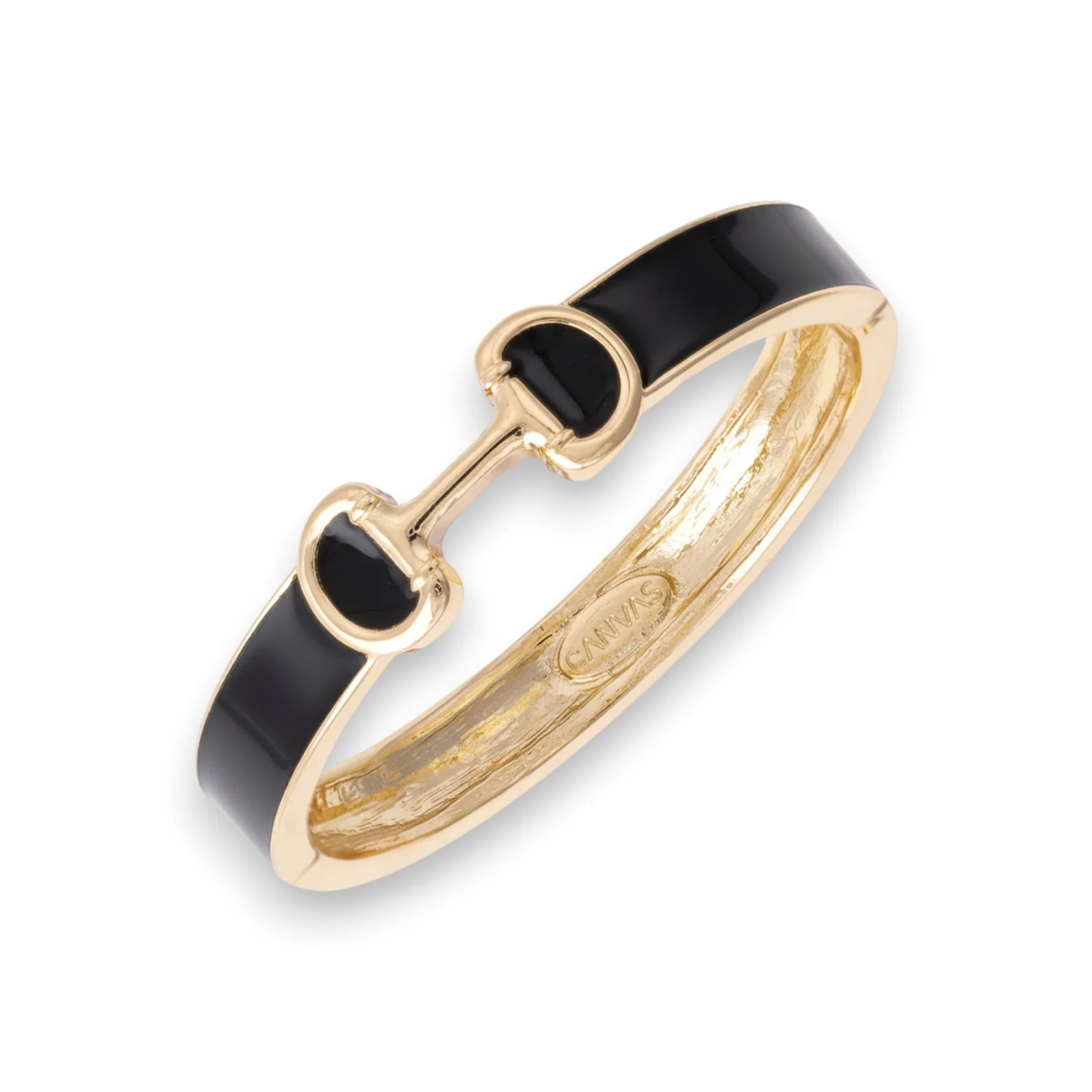 Majesty Horsebit Enamel Hinge Bangle - Image 7