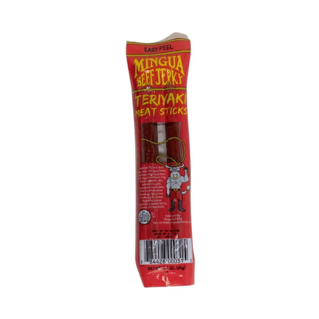 Mingua Meat Sticks – Teriyaki and Mild Options, 2-Stick Sleeve - Image 3