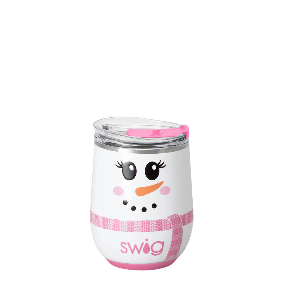 Ms. Frost Holiday Snowman Tumbler – 40oz Mega Mug, 24oz Party Cup, 12oz Wine - Image 2