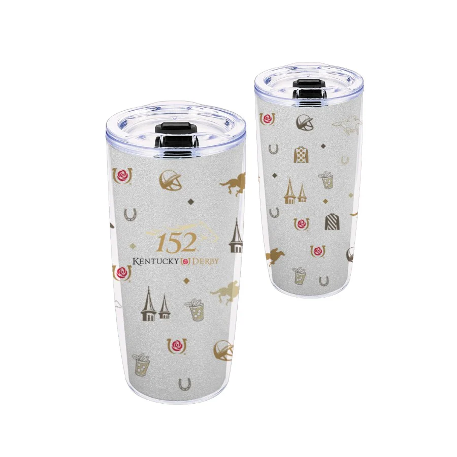 Official 152nd Kentucky Derby Silks Pattern Stainless Steel Tumbler (20oz)