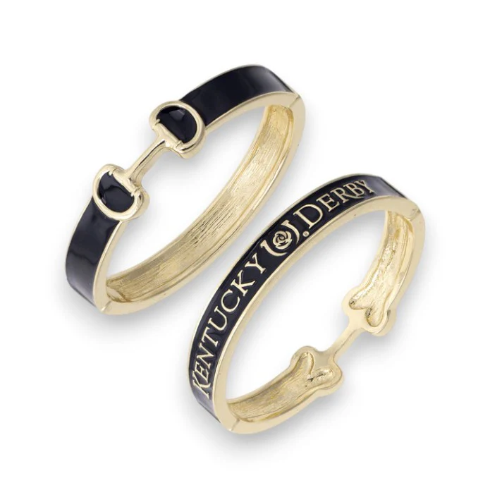 Official Kentucky Derby Enamel Snaffle Bit Hinged Bangle - Image 4
