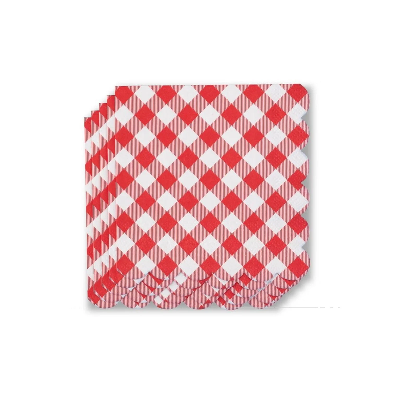 Patriotic Picnic Gingham Cocktail Napkins | 20-Pack