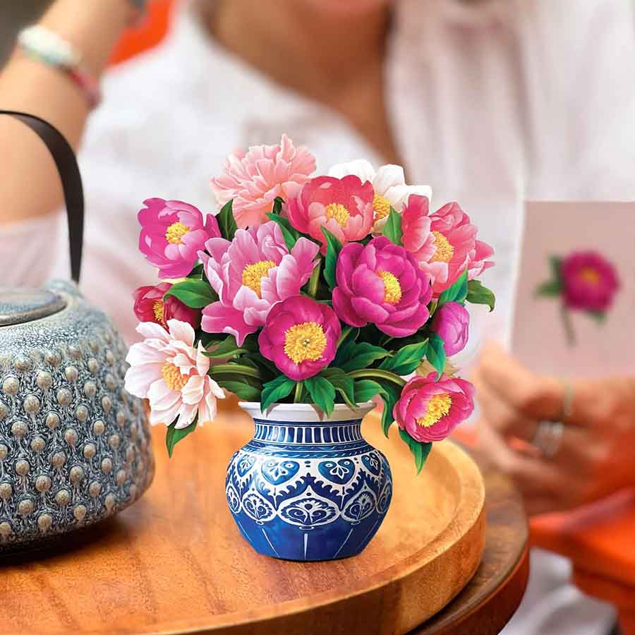 Peony Paradise Paper Flower Bouquet - Image 4