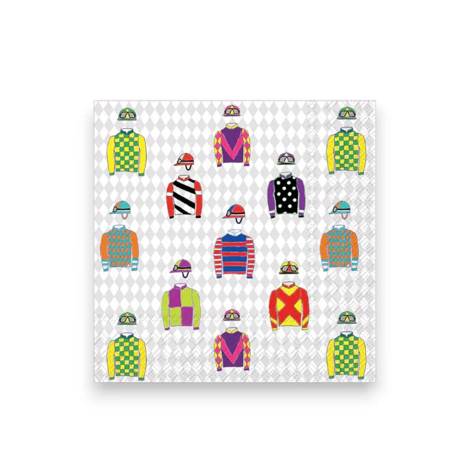 Racing Silks Paper Beverage Napkins