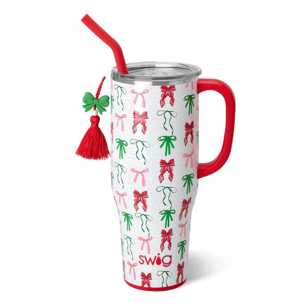 Ribbons And Bows Insulated Drinkware – 40oz Mega Mug, 22oz & 18oz Travel Mug, 12oz Stemless - Image 5