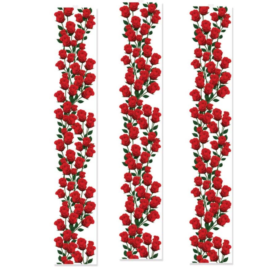 Rose Party Panels (Set of 3) – Elegant "Run for the Roses" Decor