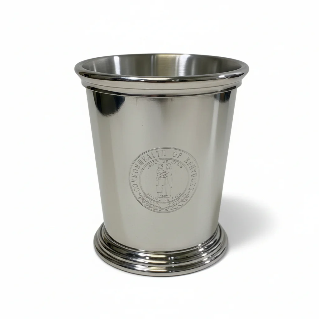Salisbury Kentucky Mint Julep Cup | 9 oz. Polished Pewter | Multiple Designs - Image 4