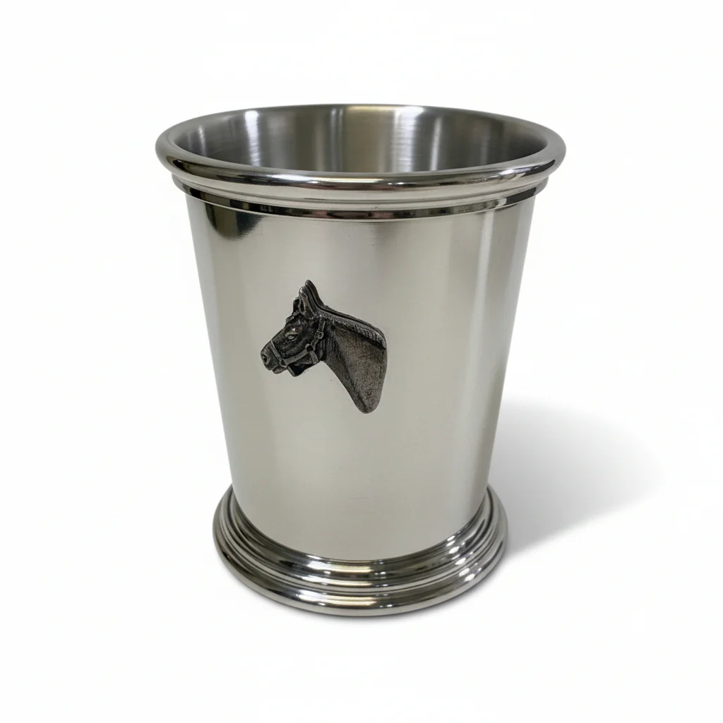 Salisbury Kentucky Mint Julep Cup | 9 oz. Polished Pewter | Multiple Designs - Image 6