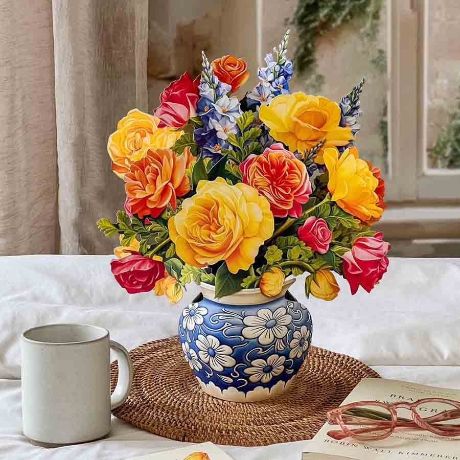 Sorbet Roses Paper Flower Bouquet
