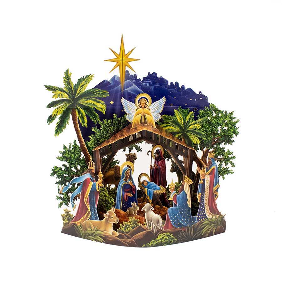 Starlit Nativity Pop-Up Card & Display Scene - Image 2