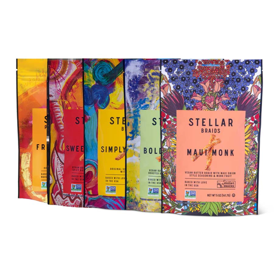 Stellar Snacks Pretzels – 5 oz or 12 oz Bags (5 Assorted Flavors)