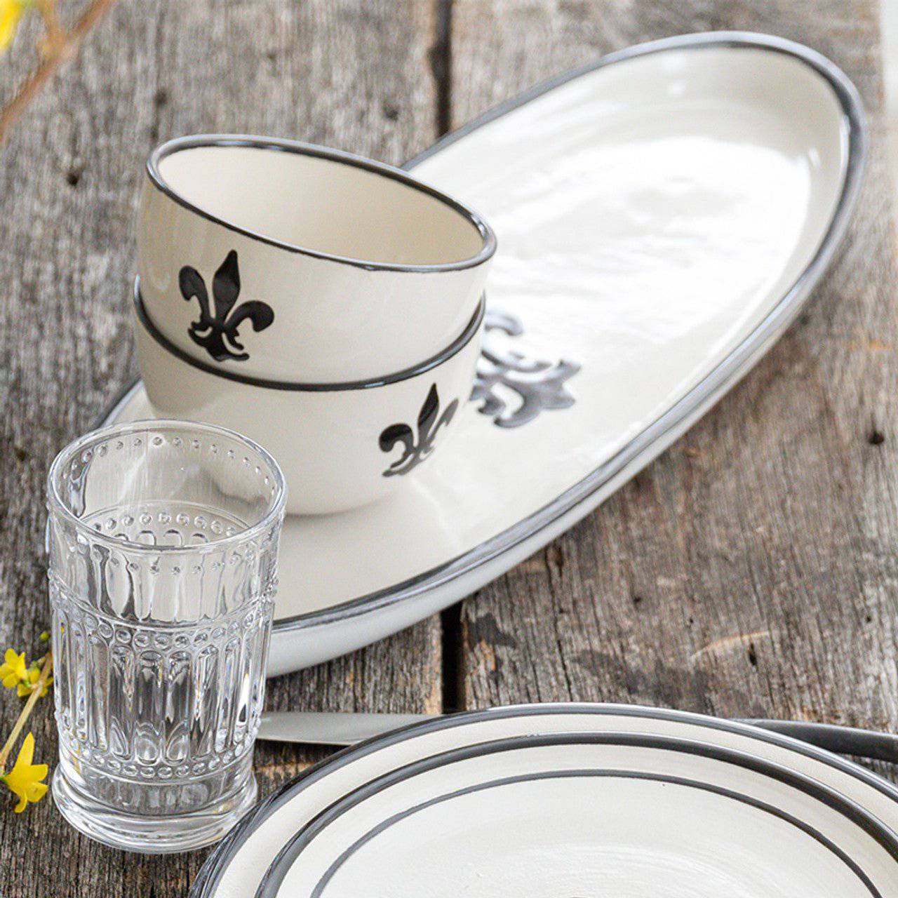 Stoneware & Co - Black Fleur-de-Lis - Image 4
