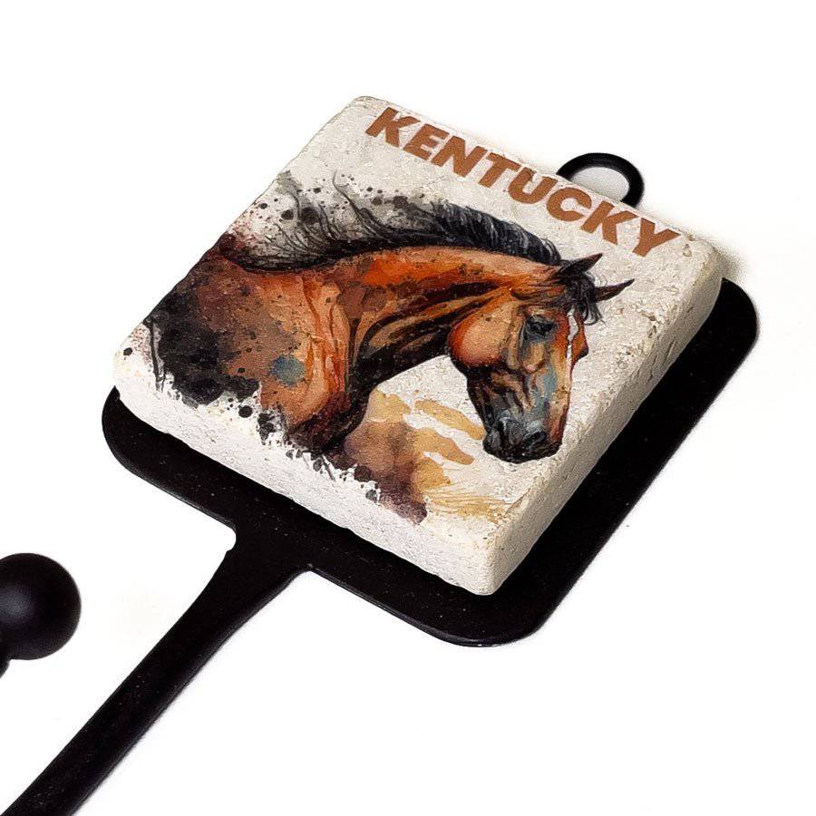 Studio Vertu Stone Hook – Botticino Marble Decorative Wall Hook - Image 2