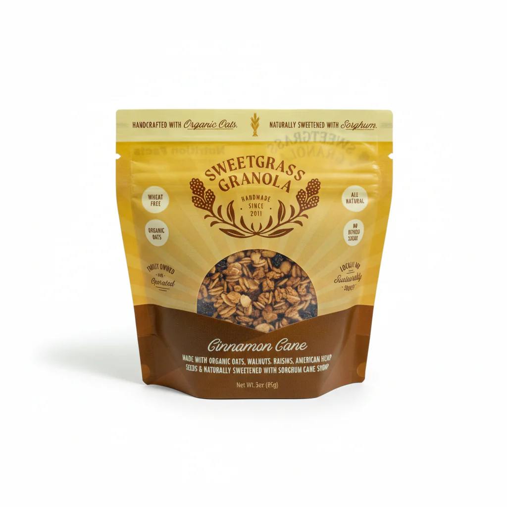 Sweetgrass Granola Snack Packs | Handcrafted 3oz Grab-and-Go Bags - Image 4