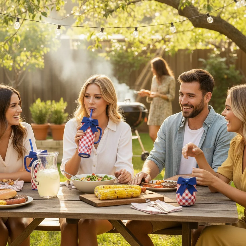 Swig Life Patriotic Picnic Collection | Gingham Insulated Drinkware - Image 3