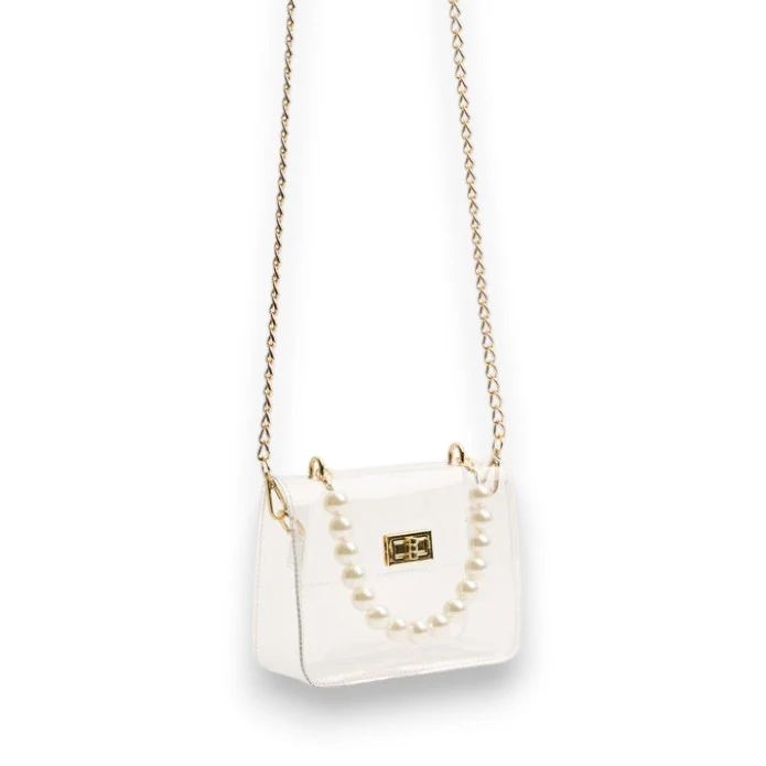 The Audrey | Pearl Clear Crossbody Bag (Stadium-Approved) - Image 3