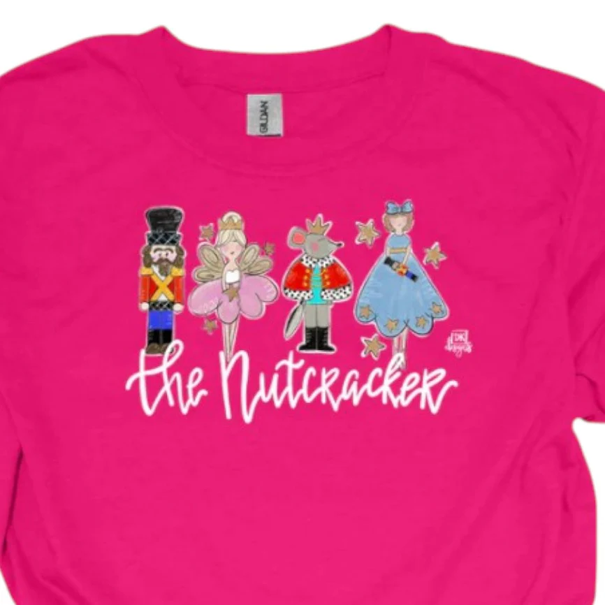 The Nutcracker Ballet Holiday T-Shirt - Fuchsia - Image 3