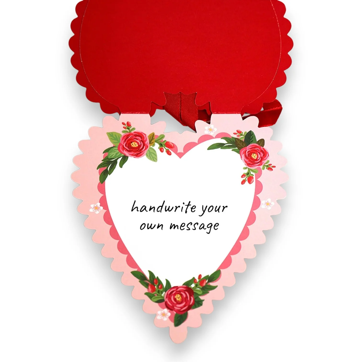 Valentine’s Heart Card | 3D Floral Greeting - Image 3