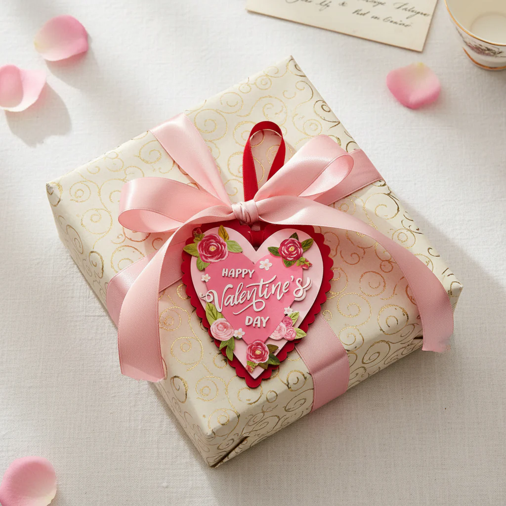 Valentine’s Heart Card | 3D Floral Greeting - Image 4