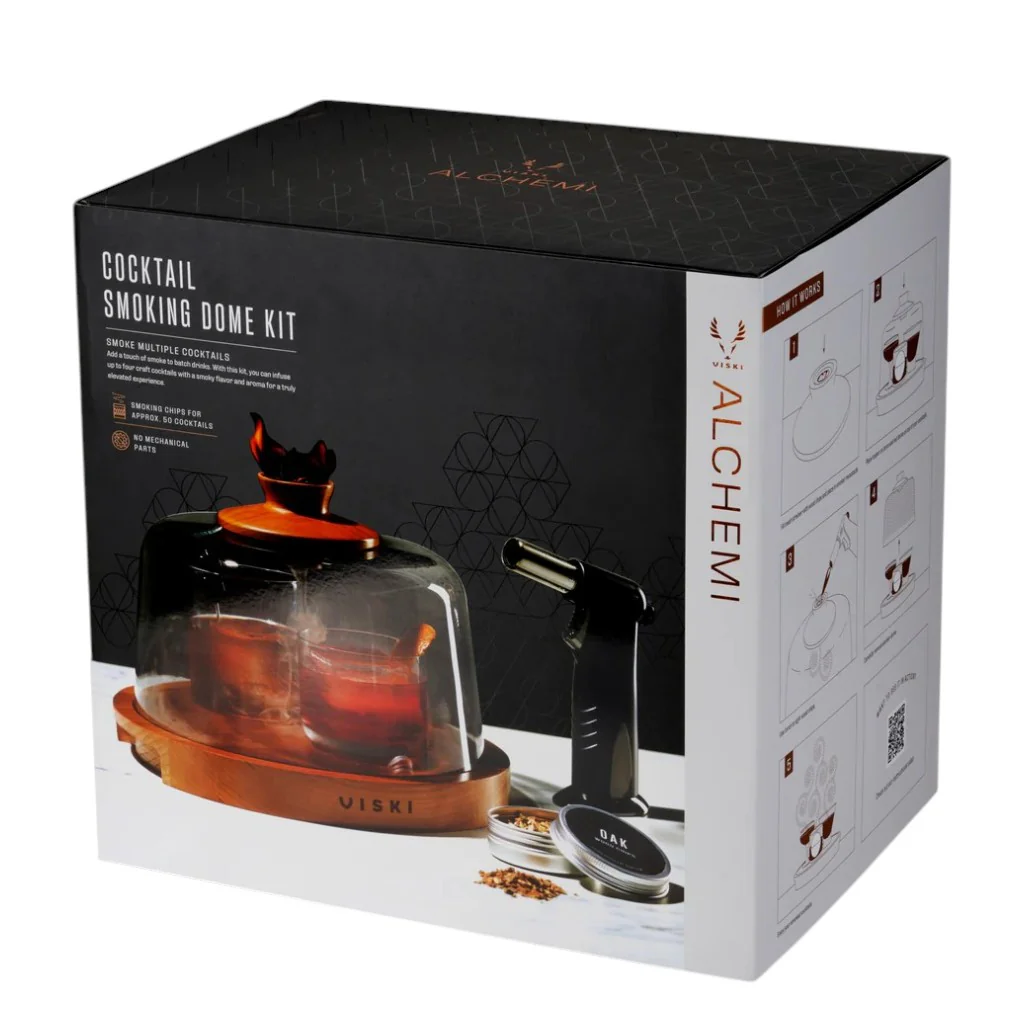Viski Alchemi Cocktail Smoking Dome Kit | 5-Piece Craft Smoker Set - Image 3