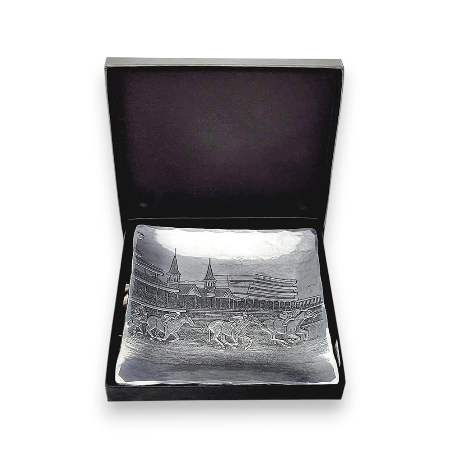Kentucky Derby Churchill Downs Canape Tray | Handcrafted Aluminum Decor - Image 4