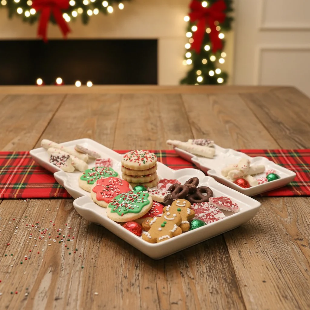 White Nutcracker Platter & Dessert Plates - Image 2