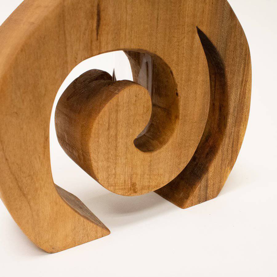Wooden Spiral Bud Vase - Image 3